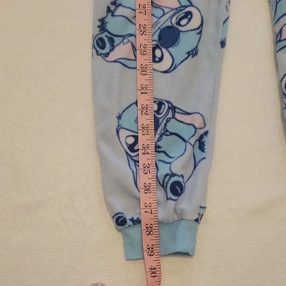 Disney Blue and Pink Stitch Footies One Piece - Picture 2 of 6